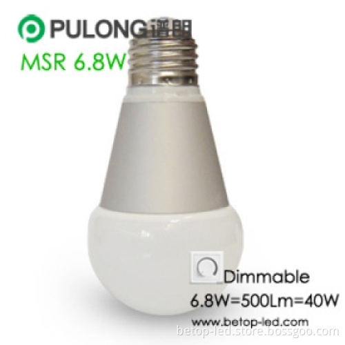 MSR Series, Dimmable G60,6.8W LED Bulb Light